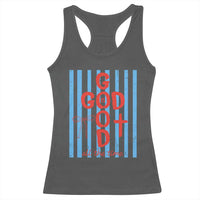Christian Jesus Lovers Racerback Tank Top Striped Preppy God Is Good All The Time