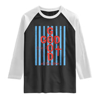 Christian Jesus Lovers Raglan Shirt Striped Preppy God Is Good All The Time