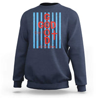 Christian Jesus Lovers Sweatshirt Striped Preppy God Is Good All The Time