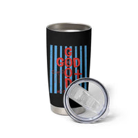 Christian Jesus Lovers Tumbler Cup Striped Preppy God Is Good All The Time