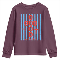 Christian Jesus Lovers Youth Sweatshirt Striped Preppy God Is Good All The Time