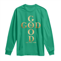Christian Jesus Lovers Long Sleeve Shirt God Is Good All The Time Cross