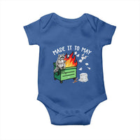 Last Day of School Baby Onesie Funny Raccoon Dumpster Fire Made It To May Teacher