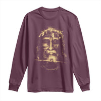 Shroud Of Turin Jesus Long Sleeve Shirt Jesus Christ Face Religious Catholic Christian Faith