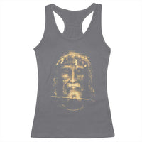 Shroud Of Turin Jesus Racerback Tank Top Jesus Christ Face Religious Catholic Christian Faith