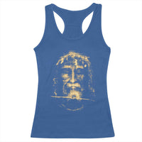 Shroud Of Turin Jesus Racerback Tank Top Jesus Christ Face Religious Catholic Christian Faith