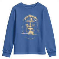 Shroud Of Turin Jesus Youth Sweatshirt Jesus Christ Face Religious Catholic Christian Faith