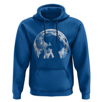 Fun Hand Boop Nose Bigfoot Cat Hoodie Sasquatch Full Moon