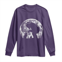 Fun Hand Boop Nose Bigfoot Cat Long Sleeve Shirt Sasquatch Full Moon
