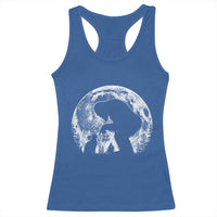 Fun Hand Boop Nose Bigfoot Cat Racerback Tank Top Sasquatch Full Moon