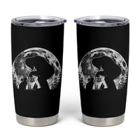 Fun Hand Boop Nose Bigfoot Cat Tumbler Cup Sasquatch Full Moon