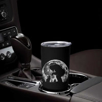 Fun Hand Boop Nose Bigfoot Cat Tumbler Cup Sasquatch Full Moon
