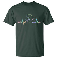 Fun Hand Boop Nose Bigfoot Cat T Shirt Heartbeat Sasquatch Cat Lover Animal Silhouette