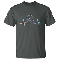 Fun Hand Boop Nose Bigfoot Cat T Shirt Heartbeat Sasquatch Cat Lover Animal Silhouette