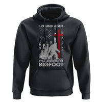 Retro I Found Jesus Still Looking For Bigfoot Hoodie Camouflage US American Flag Camo