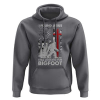 Retro I Found Jesus Still Looking For Bigfoot Hoodie Camouflage US American Flag Camo
