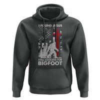 Retro I Found Jesus Still Looking For Bigfoot Hoodie Camouflage US American Flag Camo