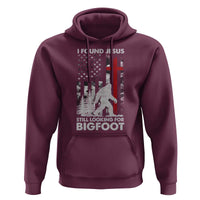 Retro I Found Jesus Still Looking For Bigfoot Hoodie Camouflage US American Flag Camo