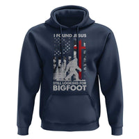 Retro I Found Jesus Still Looking For Bigfoot Hoodie Camouflage US American Flag Camo