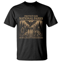 Funny Mothman Protect Our National Parks T Shirt Ghost Wendigo Skull Cryptid Weirdcore Folk Horror