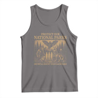 Funny Mothman Protect Our National Parks Tank Top Ghost Wendigo Skull Cryptid Weirdcore Folk Horror