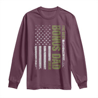 Bonus Dad Long Sleeve Shirt American Flag Best Bonus Dad Ever Fathers Day