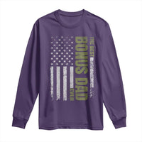 Bonus Dad Long Sleeve Shirt American Flag Best Bonus Dad Ever Fathers Day