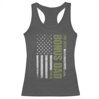 Bonus Dad Racerback Tank Top American Flag Best Bonus Dad Ever Fathers Day