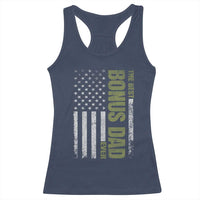 Bonus Dad Racerback Tank Top American Flag Best Bonus Dad Ever Fathers Day