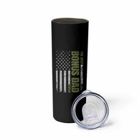Bonus Dad Skinny Tumbler American Flag Best Bonus Dad Ever Fathers Day