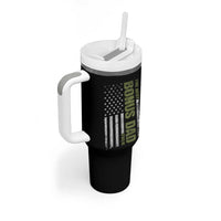 Bonus Dad Tumbler With Handle American Flag Best Bonus Dad Ever Fathers Day