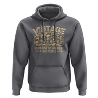 40th Birthday Gift For Men Hoodie Retro Camo 1986 Weird Being The Same Age As Old People