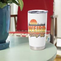 Funny 40th Birthday Tumbler Cup Retro 1986 Weird Being The Same Age As Old People