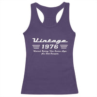 Vintage 50th Birthday Racerback Tank Top 50yr 1976 Weird Being The Same Age As Old People