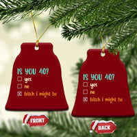 40th Birthday Ceramic Ornament Funny Is You 40 Gift Idea 40 Year Old