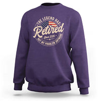 Retired 2026 Sweatshirt Funny Retirement US Flag Retired Not My Problems Anymore