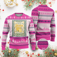 Jesus Lemonade Ugly Christmas Sweater Funny Christian Life Gave Me Lemons But My Jesus Makes Lemonade