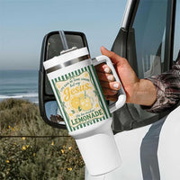 Jesus Lemonade Tumbler With Handle Funny Christian Life Gave Me Lemons But My Jesus Makes Lemonade