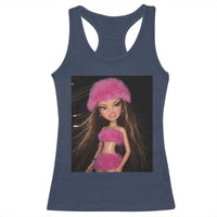 Funny Disgusting Doll Face Meme Racerback Tank Top Expression Hilarious Sarcastic