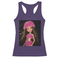 Funny Disgusting Doll Face Meme Racerback Tank Top Expression Hilarious Sarcastic