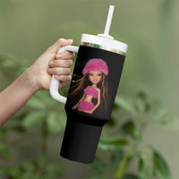 Funny Disgusting Doll Face Meme Tumbler With Handle Expression Hilarious Sarcastic