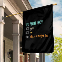 80th Birthday Garden Flag Funny Is You 80 Gift Idea 80 Year Old