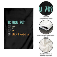 70th Birthday Garden Flag Funny Is You 70 Gift Idea 70 Year Old