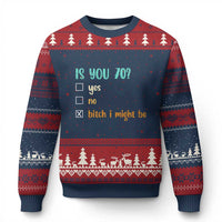 70th Birthday Ugly Christmas Sweater Funny Is You 70 Gift Idea 70 Year Old