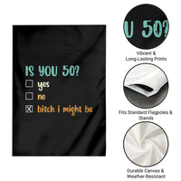 50th Birthday Garden Flag Funny Is You 50 Gift Idea 50 Year Old