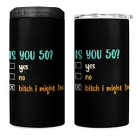 50th Birthday 4 in 1 Can Cooler Tumbler Funny Is You 50 Gift Idea 50 Year Old