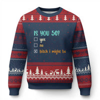 50th Birthday Ugly Christmas Sweater Funny Is You 50 Gift Idea 50 Year Old