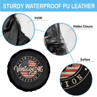 Vintage 1946 Stamp Spare Tire Cover Funny 80th Birthday USA Flag 80 Year Old Bday