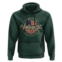 Vintage 1956 Stamp Hoodie Funny 70th Birthday USA Flag 70 Year Old Bday