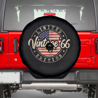Vintage 1966 Stamp Spare Tire Cover Funny 60th Birthday USA Flag 60 Year Old Bday